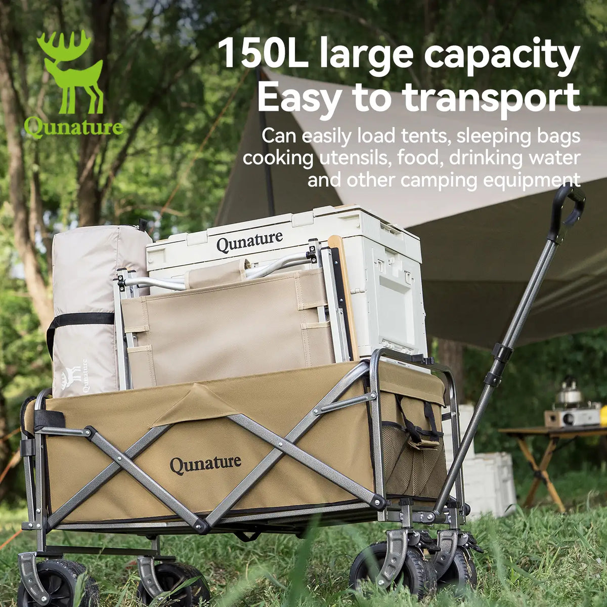330 lb All-Terrain Foldable Wagon