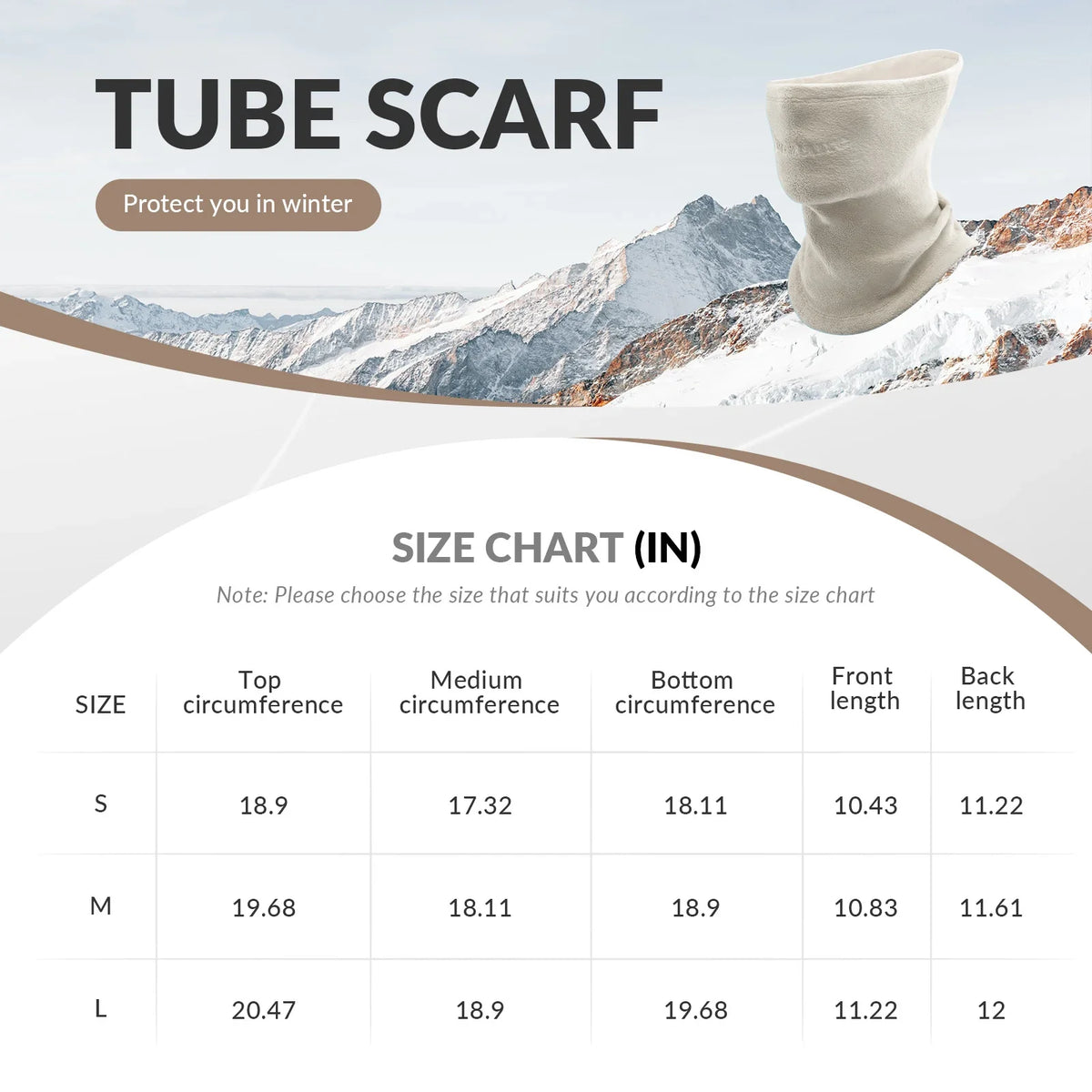 Double-Sided Fleece Integrated Face and Neck Warmer for Ultra Comfort