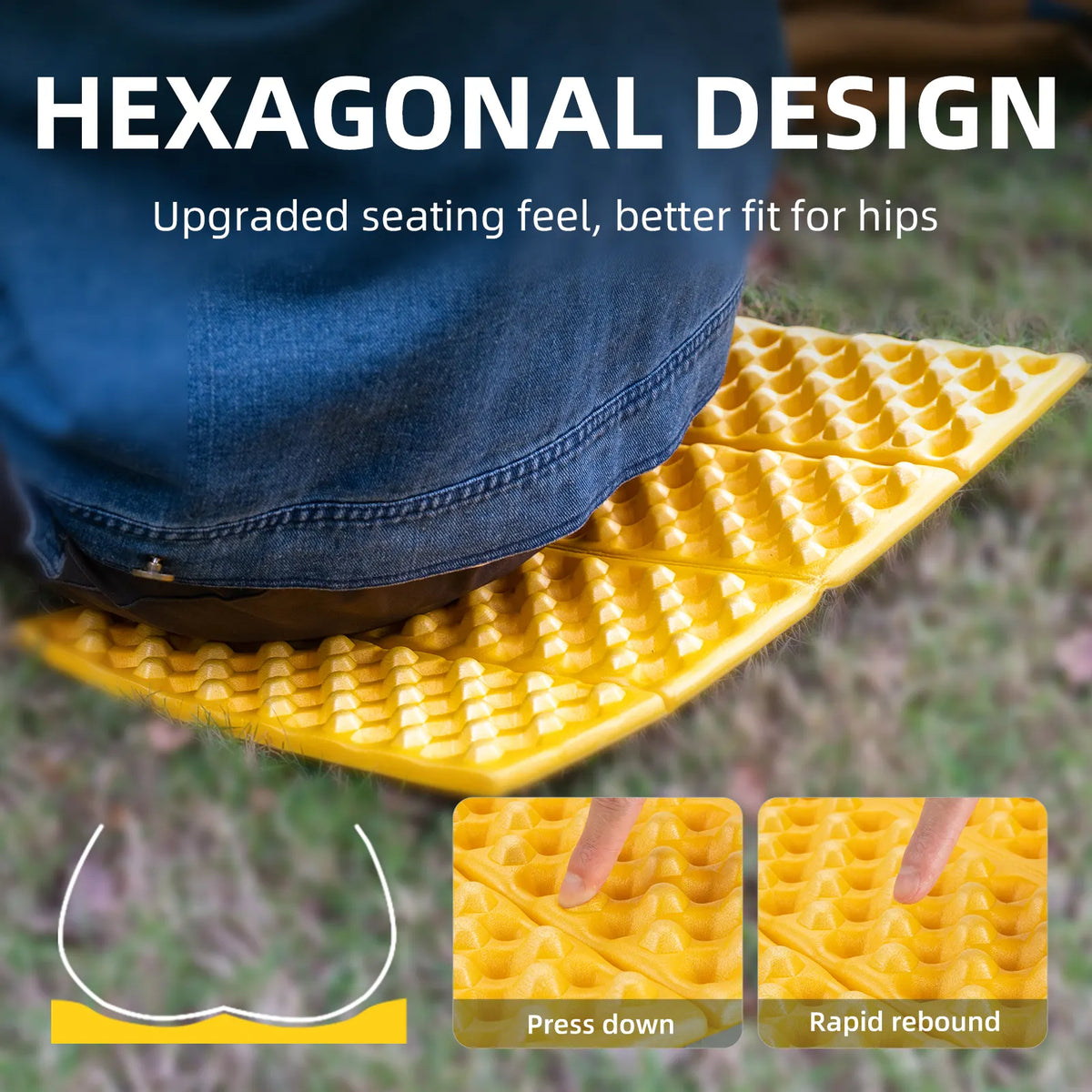 Folding Foam Seat Pad for Hiking & Camping