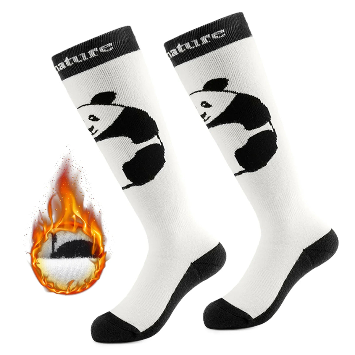 Kids Panda Ski Socks for Winter Sports