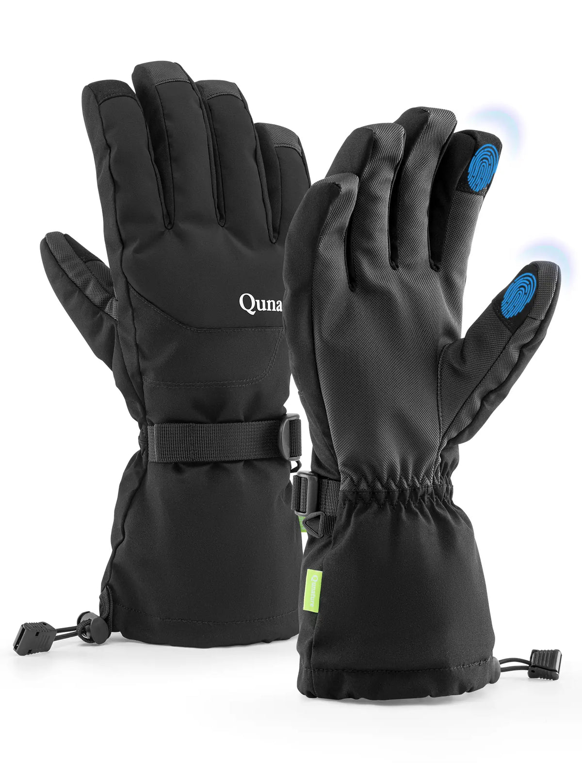 Waterproof Windproof Insulated Ski Gloves with Touchscreen Compatibility