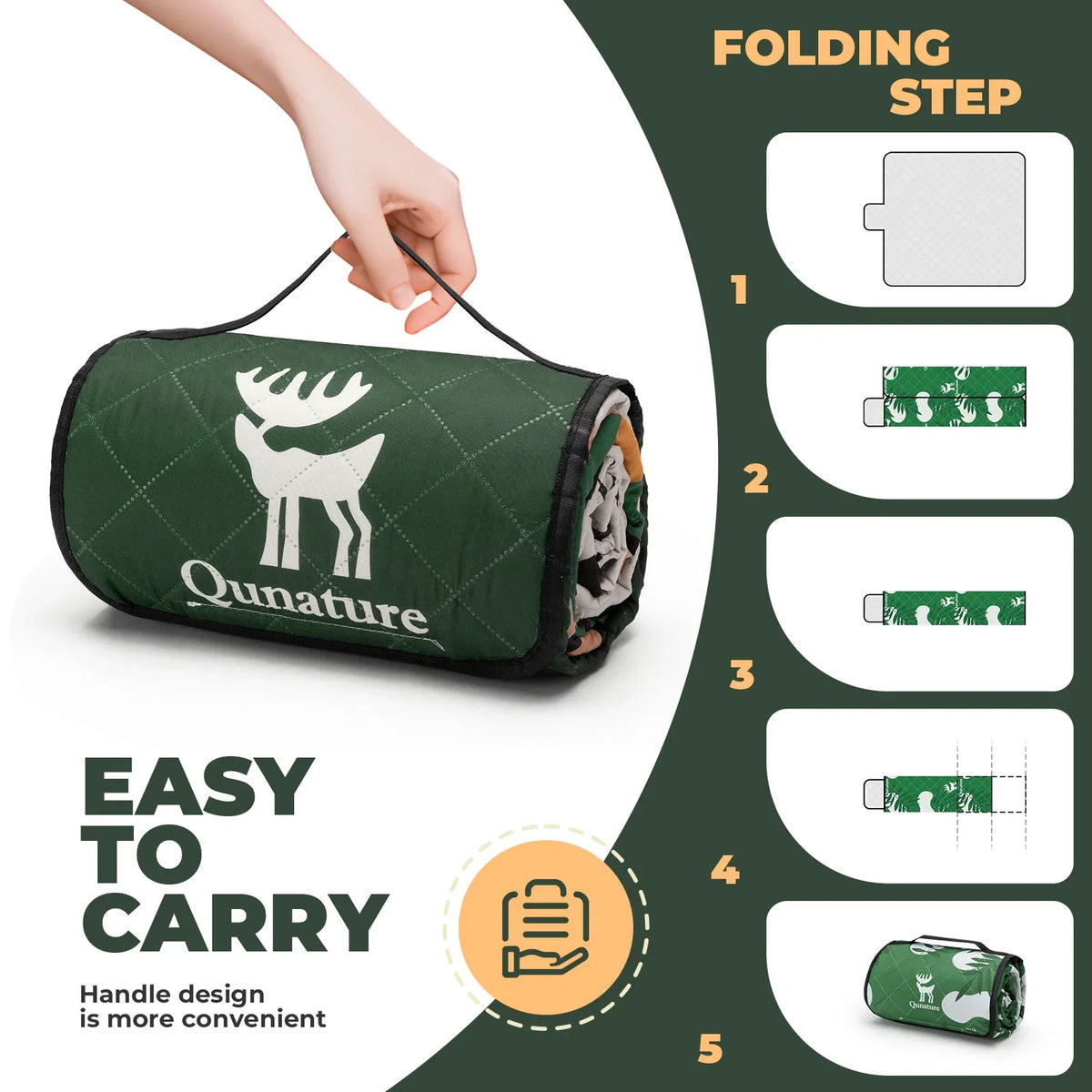 Outdoor Picnic Mat - Waterproof, Heat-Insulating, Spacious for 6-8 People