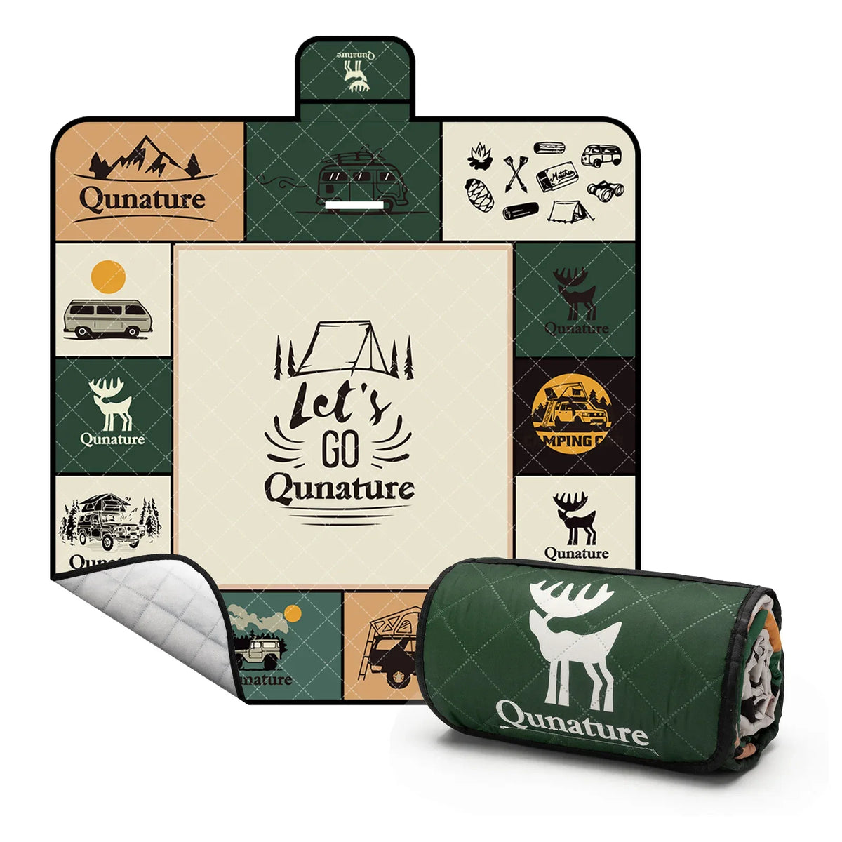 Waterproof Heat-Insulating Outdoor Picnic Mat for 6-8 People