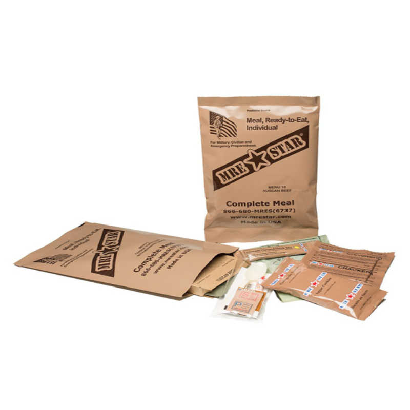 MRE Star 12-Meal Case with Heaters, Vegetarian