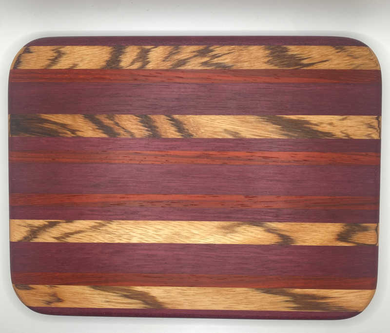 Off-Trayals Packable Exotic Wood Cutting Board