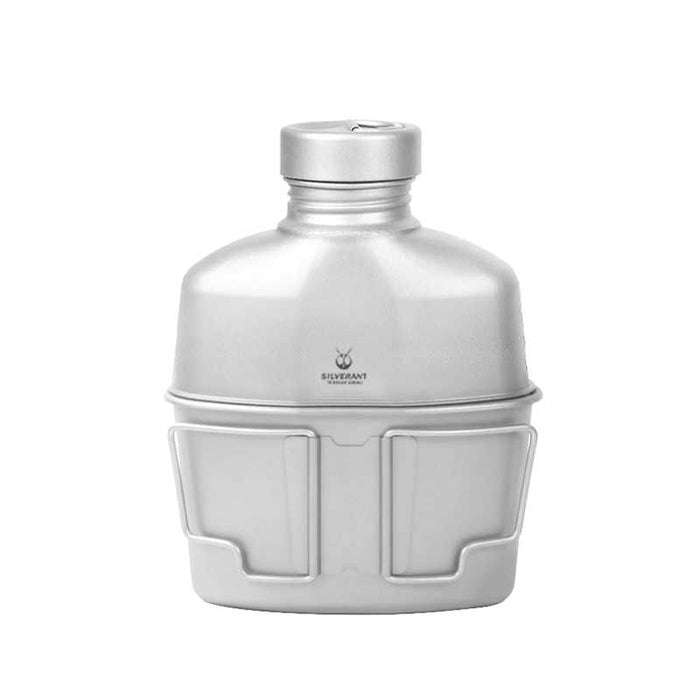 SilverAnt Titanium Canteen Military Mess Kit
