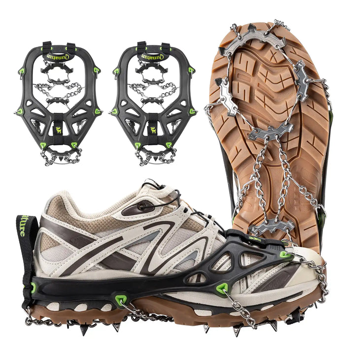 22-Spike Stainless Steel Crampons for Shoes & Boots
