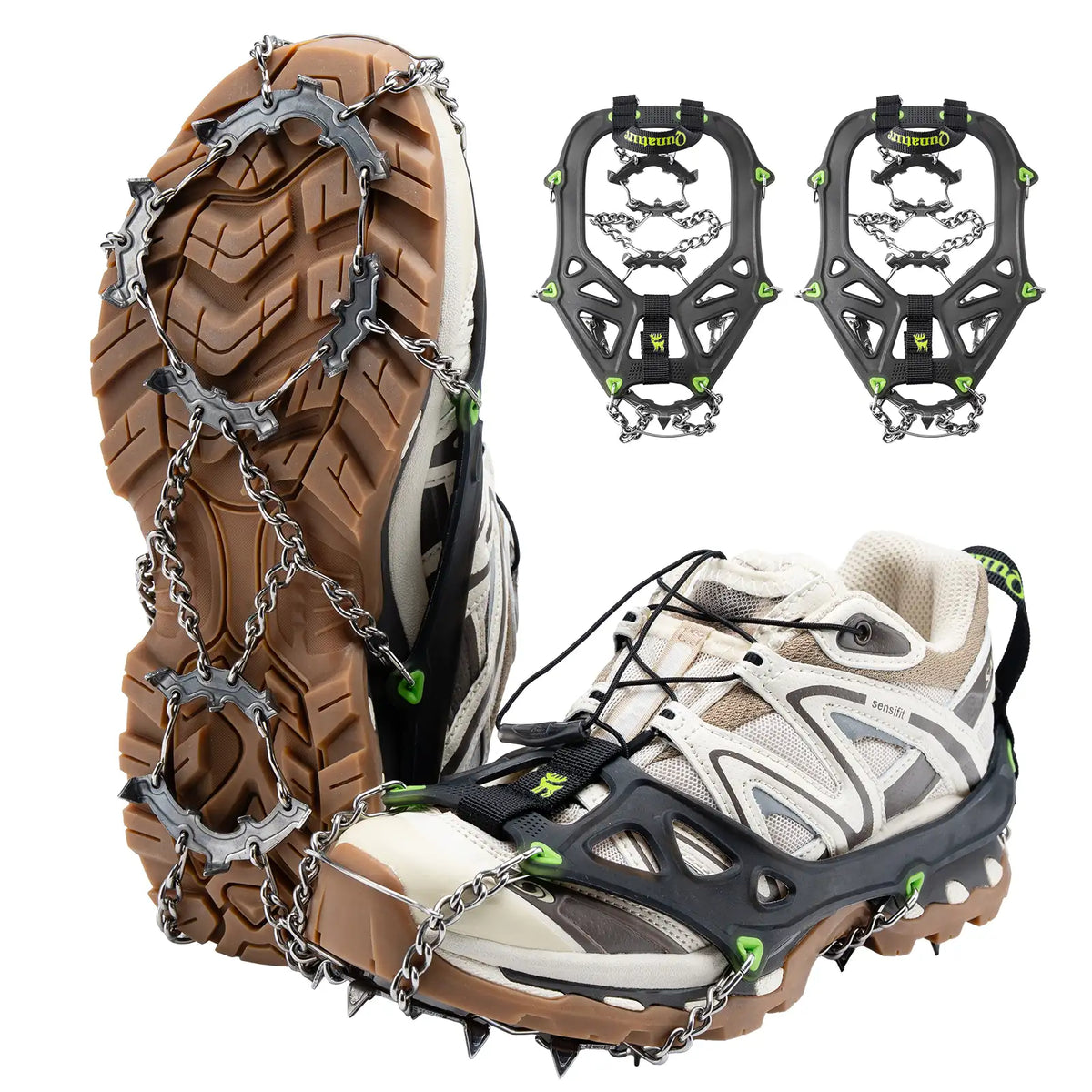 22-Spike Stainless Steel Crampons for Shoes & Boots