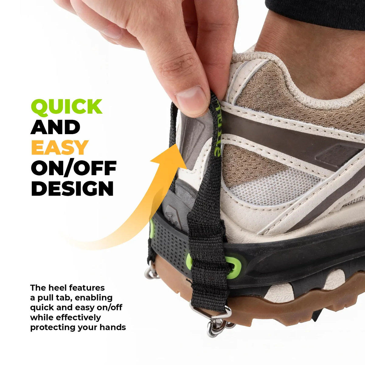 22-Spike Stainless Steel Crampons for Shoes & Boots