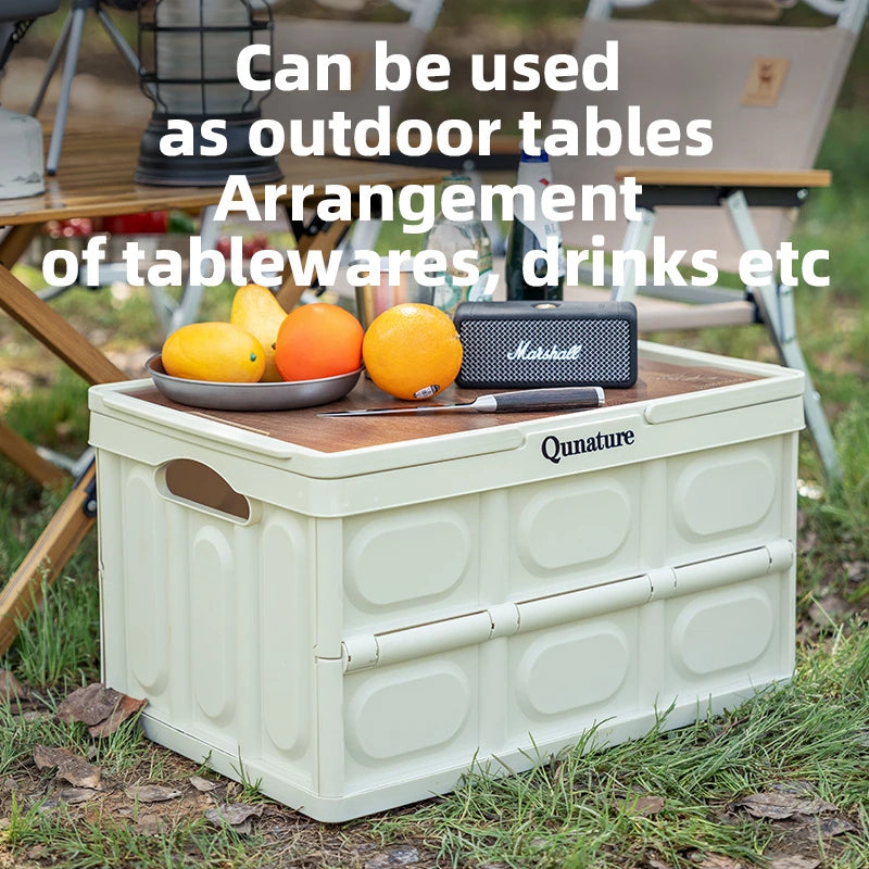 30L/55L Folding Storage Box with Tabletop