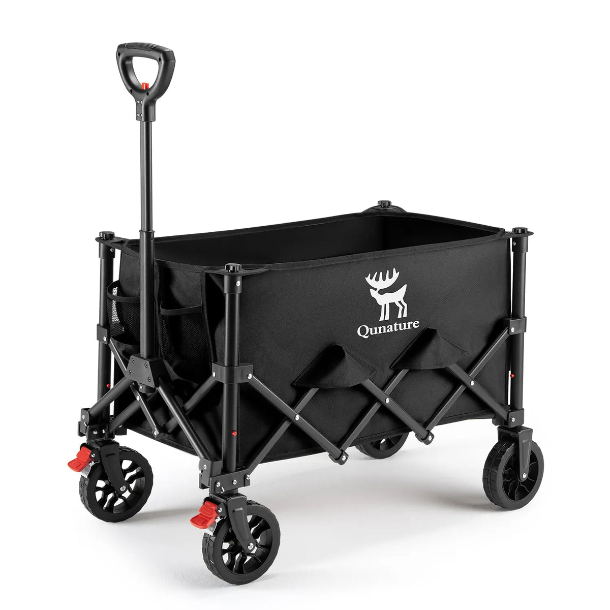 220 lb Foldable Utility Wagon with 360° Swivel Wheels