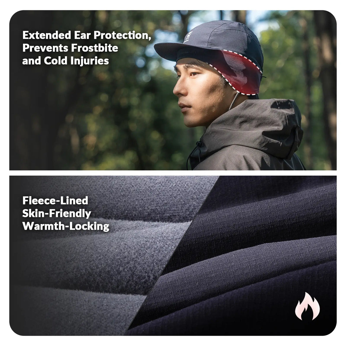Fleece Winter Cap with Ear Flaps