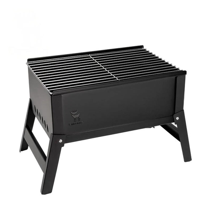 Foldable BBQ Grill with Chrome-Plated Grate and Ventilation