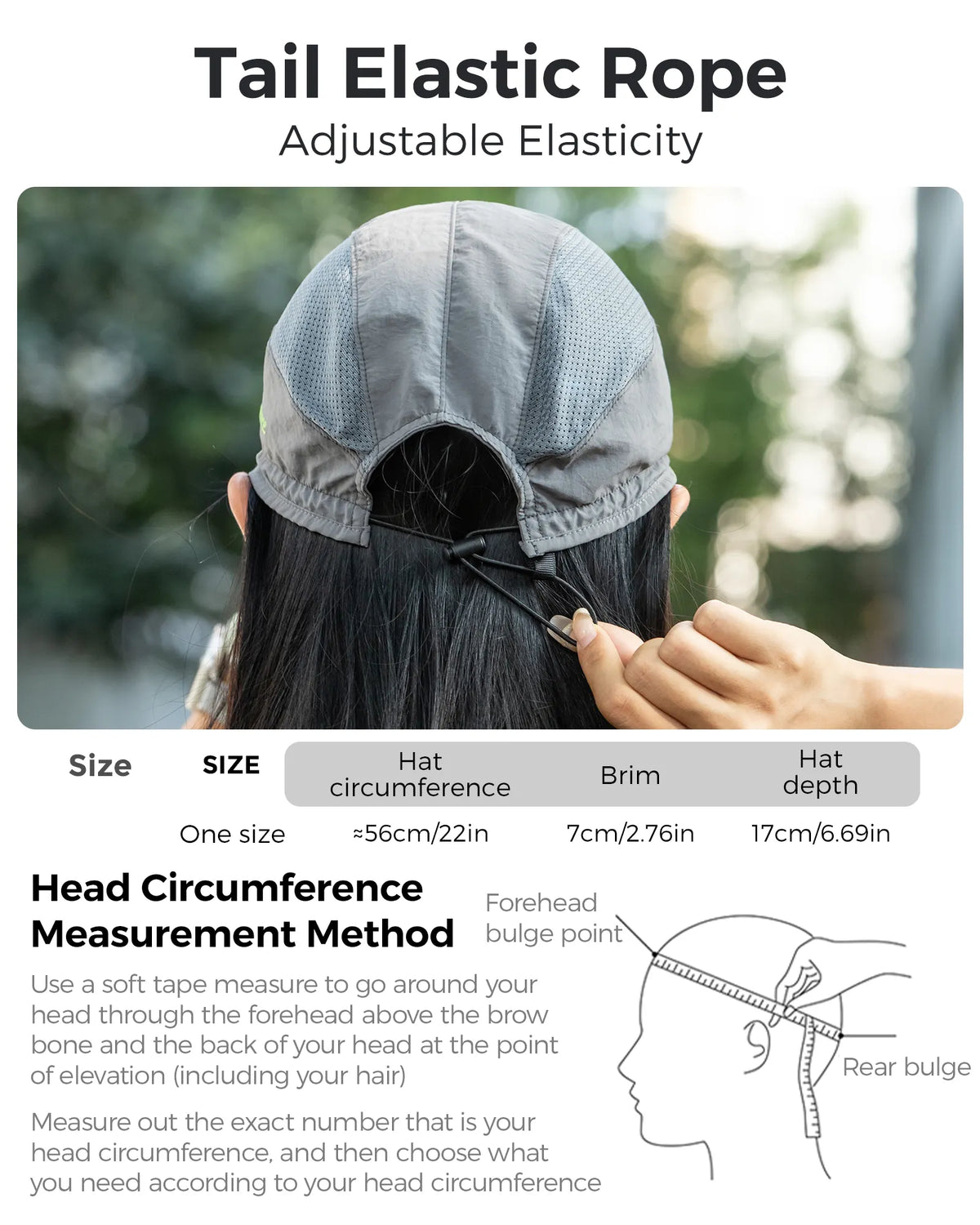 Foldable Hiking & Cycling Hat, Breathable Helmet Liner with Sun Visor