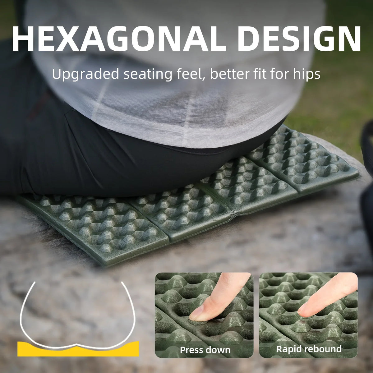 Folding Foam Seat Pad for Hiking & Camping