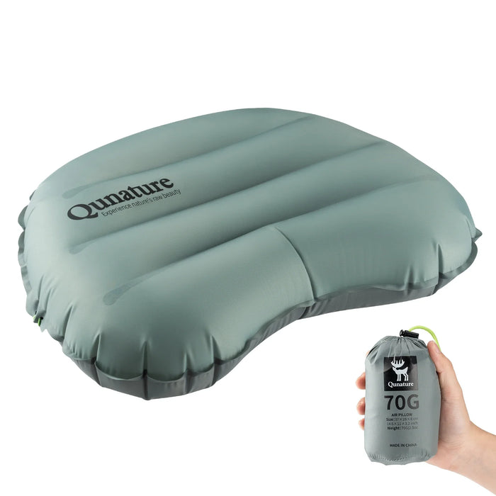 Ultralight Inflatable Camping Pillow for Neck and Lumbar Support