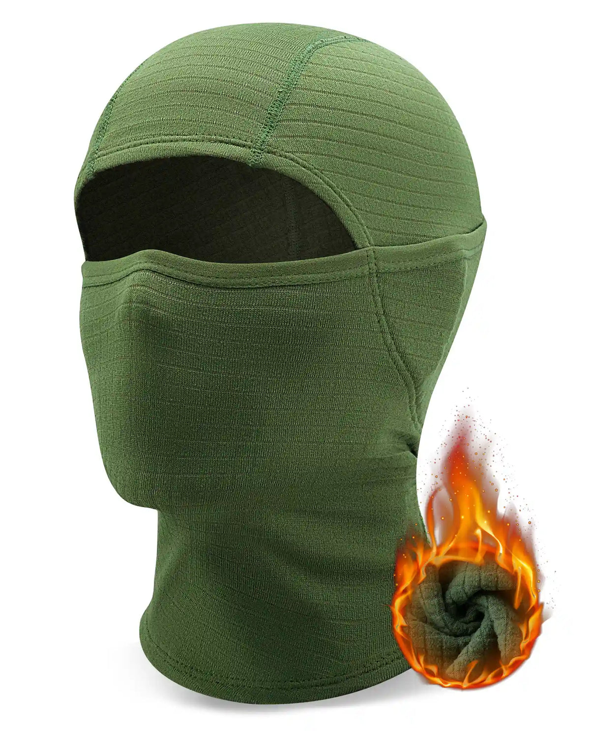 Waffle Grid Hooded Mask with Full-Face Cold Protection & Comfort Fit