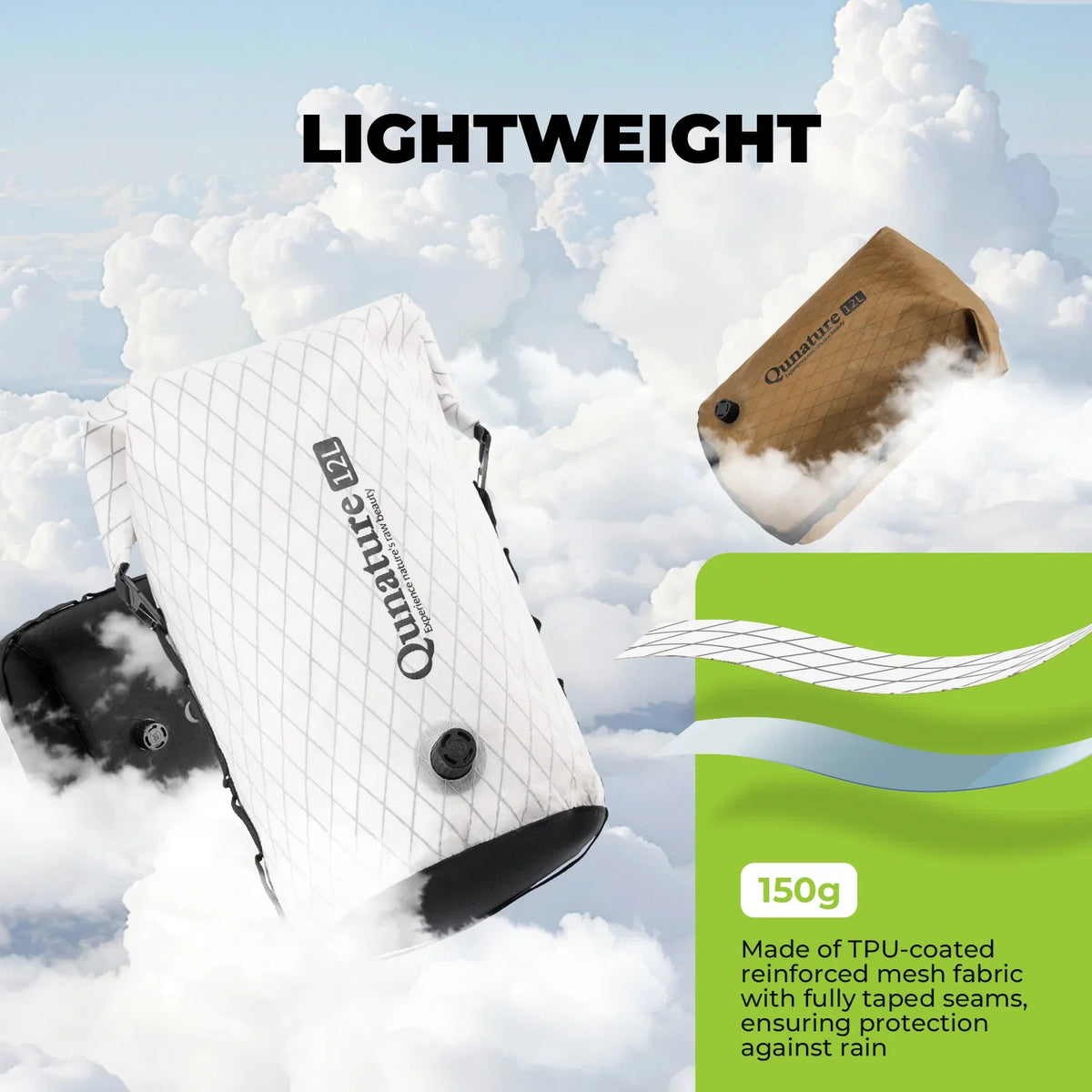 Waterproof Compression Bag for Bikepacking 6L/12L