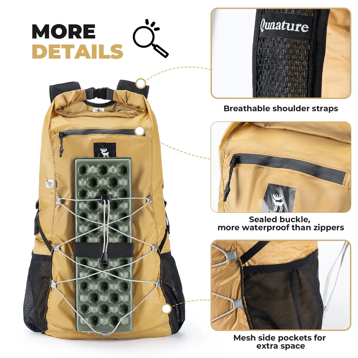 20L Waterproof Foldable Hiking Backpack