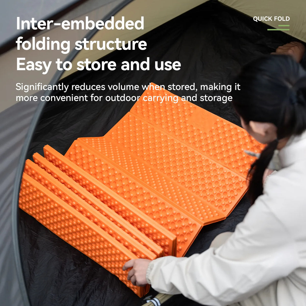 Ultralight Folding Sleeping Pad - R-Value 1.8