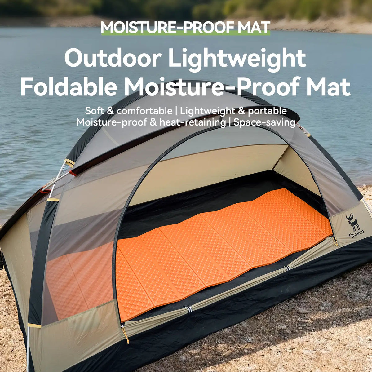 Ultralight Folding Sleeping Pad - R-Value 1.8
